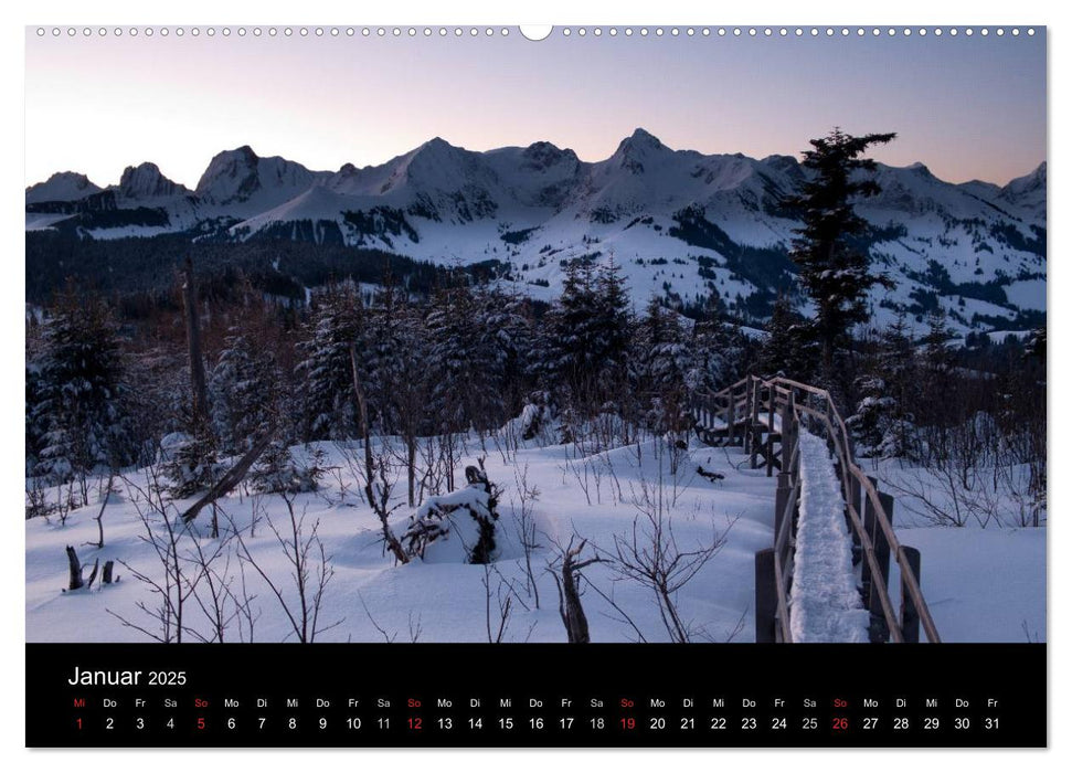 Lichtstimmungen Schweiz 2025 (CALVENDO Wandkalender 2025)