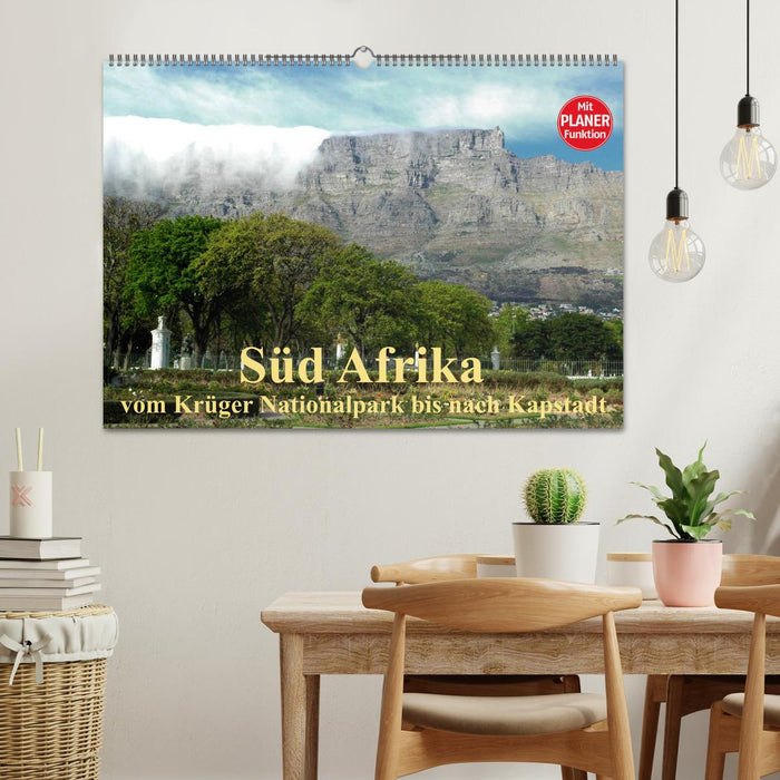 Süd Afrika - vom Krüger Nationalpark bis nach Kapstadt (CALVENDO Wandkalender 2025)