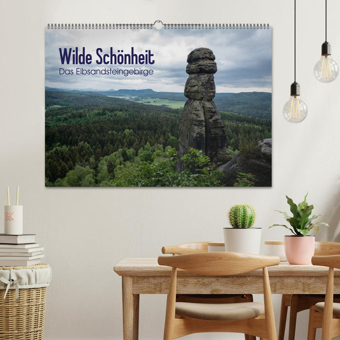 Wilde Schönheit - Das Elbsandsteingebirge (CALVENDO Wandkalender 2025)