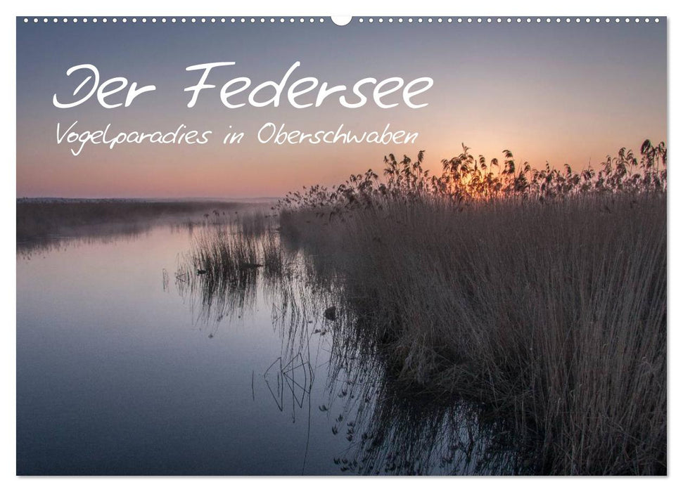 Der Federsee - Vogelparadies in Oberschwaben (CALVENDO Wandkalender 2025)