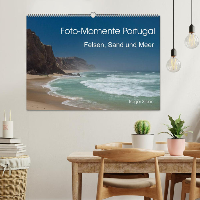 Foto-Momente Portugal - Felsen, Sand und Meer (CALVENDO Wandkalender 2025)