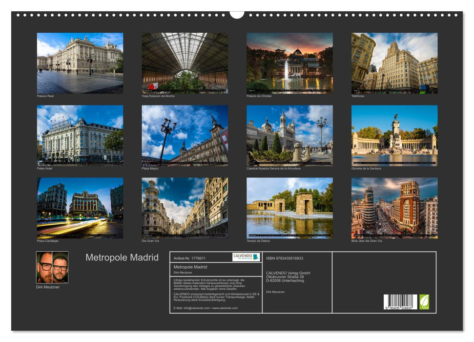 Metropole Madrid (CALVENDO Wandkalender 2025)