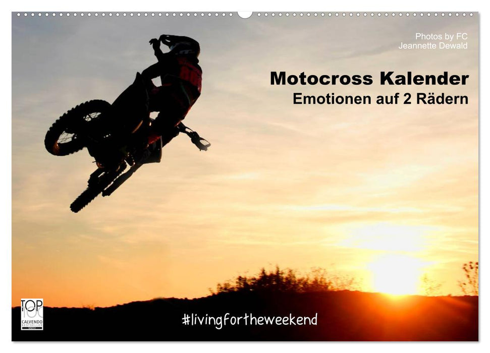 Motocross Kalender - Emotionen auf 2 Rädern (CALVENDO Wandkalender 2025)