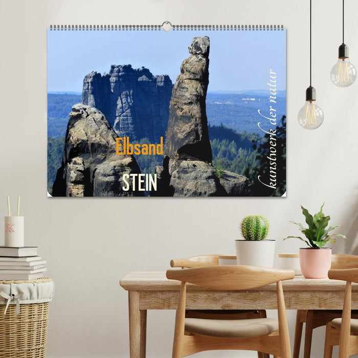 ElbsandSTEIN, kunstwerk der natur (CALVENDO Wandkalender 2025)