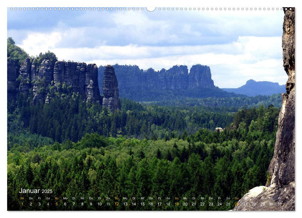 ElbsandSTEIN, kunstwerk der natur (CALVENDO Wandkalender 2025)