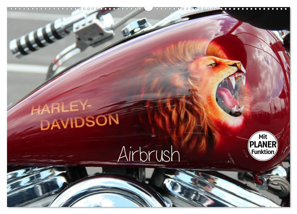 Harley Davidson - Airbrush (CALVENDO Wandkalender 2025)