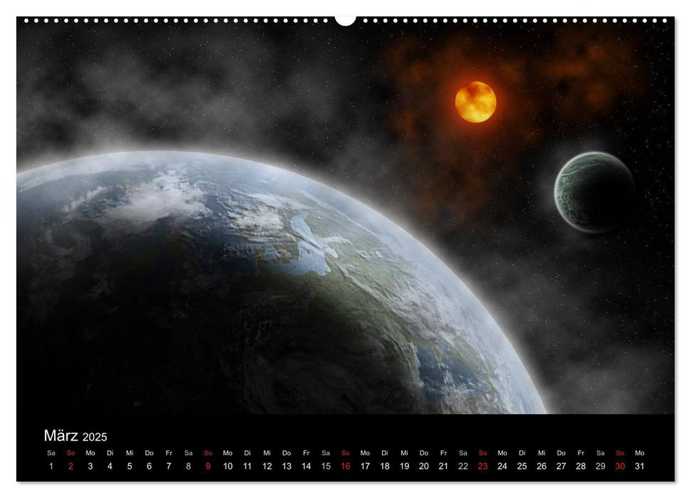 Fantasievolles Weltall (CALVENDO Wandkalender 2025)