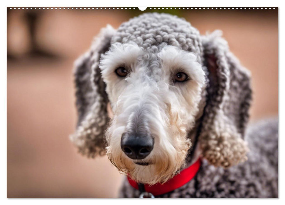 Bedlington Terrier - Hunde im Schafspelz (CALVENDO Wandkalender 2025)