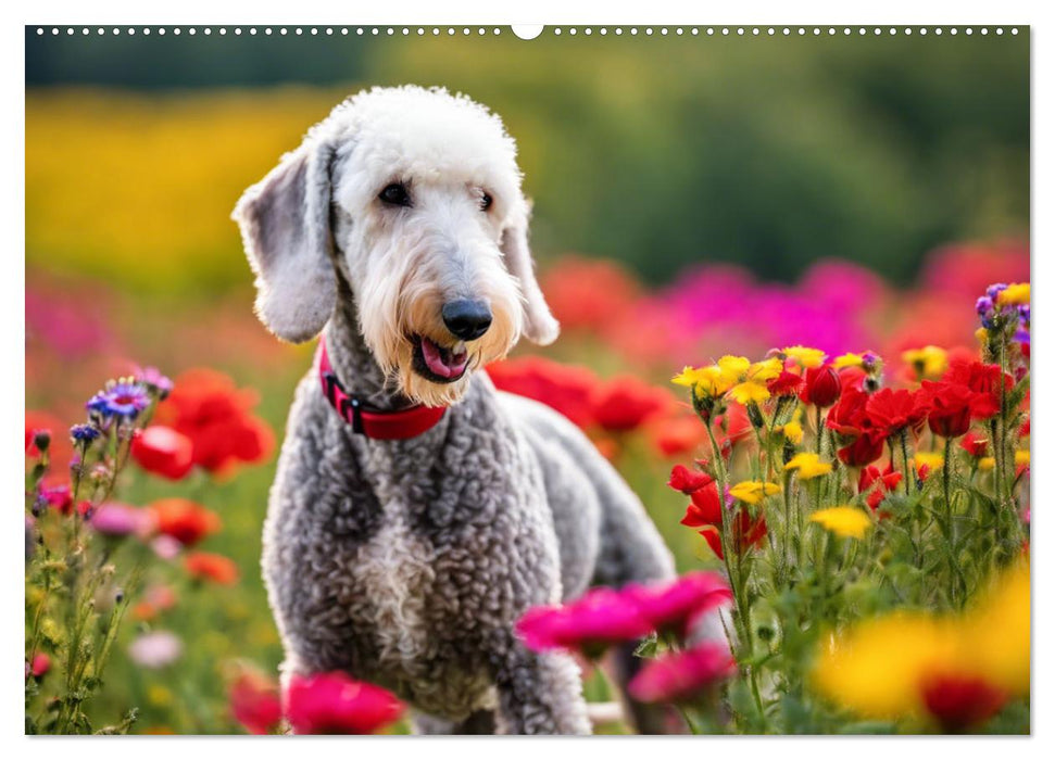 Bedlington Terrier - Hunde im Schafspelz (CALVENDO Wandkalender 2025)