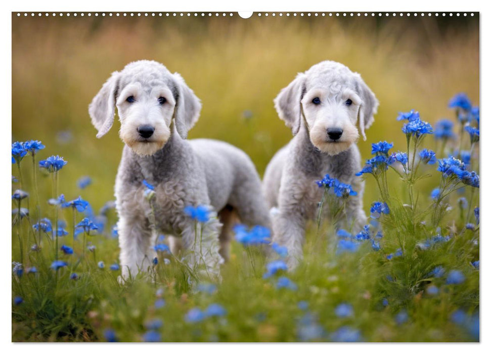 Bedlington Terrier - Hunde im Schafspelz (CALVENDO Wandkalender 2025)