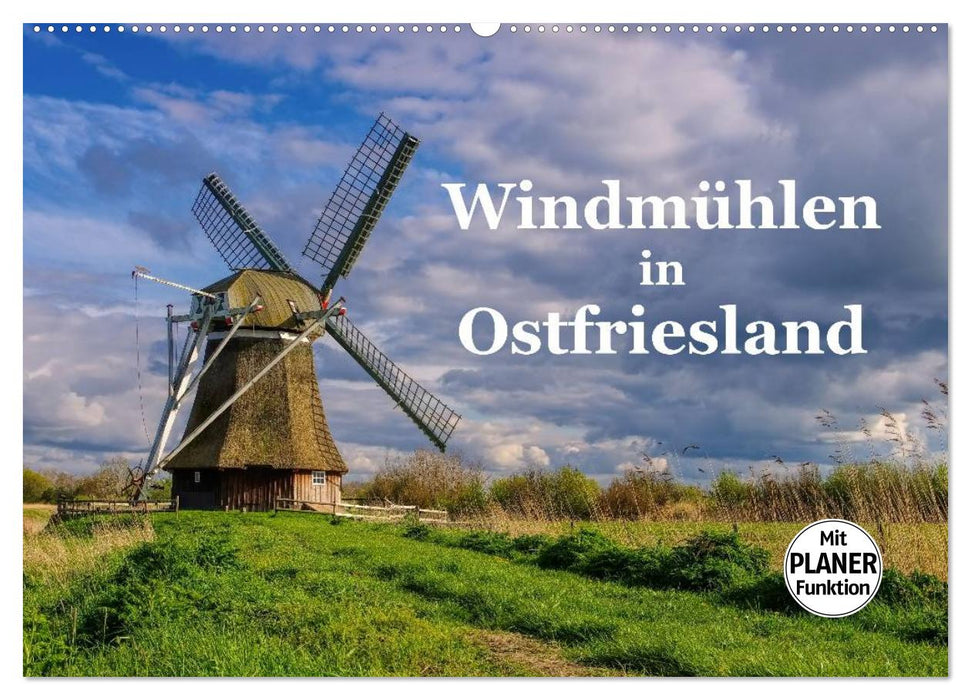 Windmühlen in Ostfriesland (CALVENDO Wandkalender 2025)