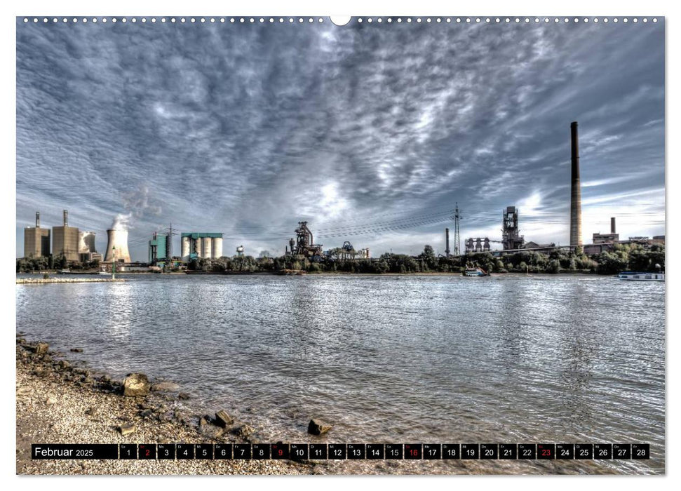 Duisburg am Rhein - R(h)einblicke (CALVENDO Premium Wandkalender 2025)