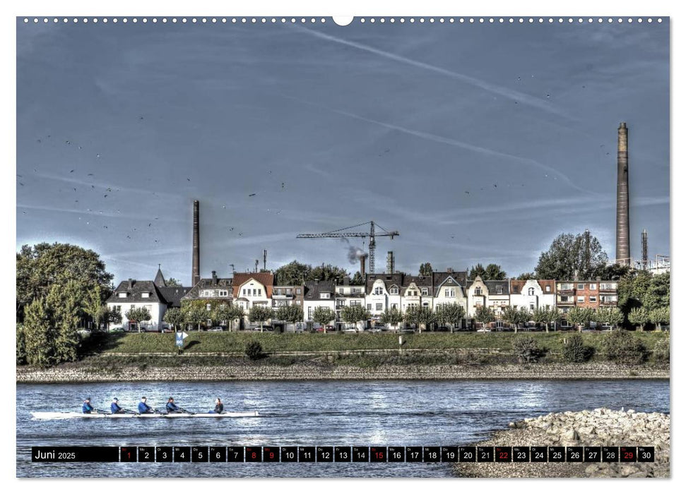 Duisburg am Rhein - R(h)einblicke (CALVENDO Premium Wandkalender 2025)