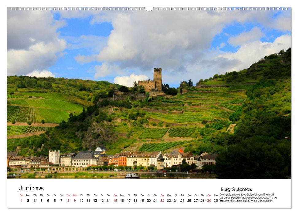 Deutschlands Burgen - mächtige Festungen und alte Burgen (CALVENDO Wandkalender 2025)