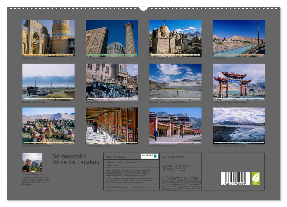 Seidenstraße - Khiva bis Lanzhou (CALVENDO Premium Wandkalender 2025)