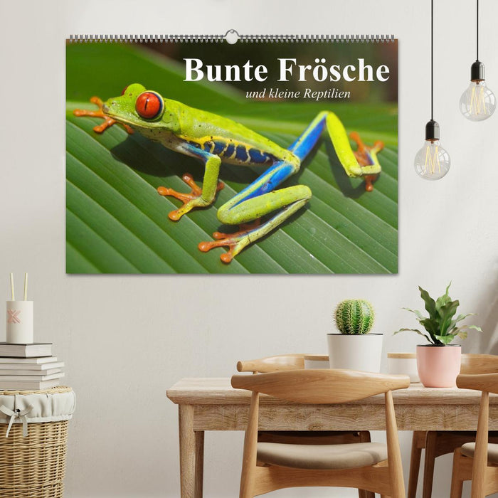 Bunte Frösche und kleine Reptilien (CALVENDO Wandkalender 2025)