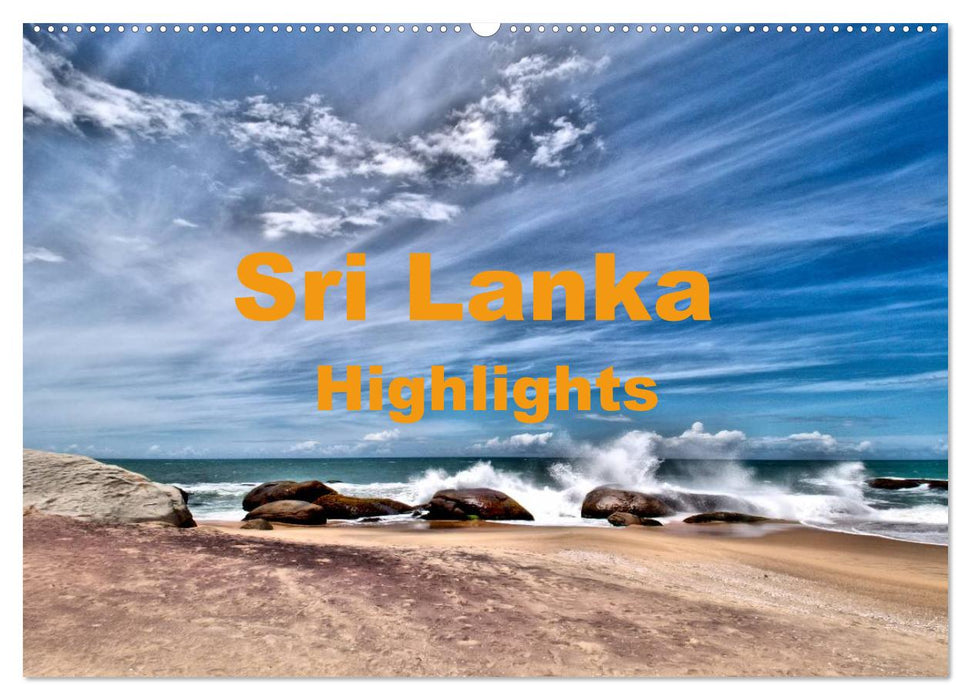 Sri Lanka - Highlights (CALVENDO Wandkalender 2025)