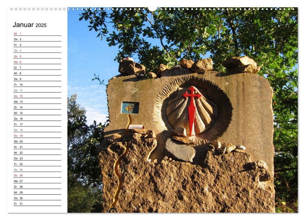 Camino Portugues - Jakobsweg (CALVENDO Premium Wandkalender 2025)