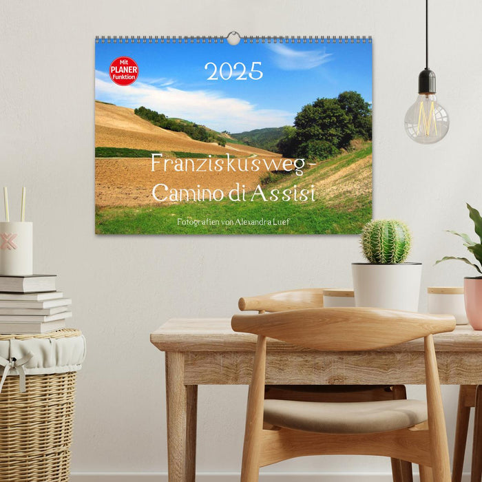 Franziskusweg - Camino di Assisi (CALVENDO Wandkalender 2025)