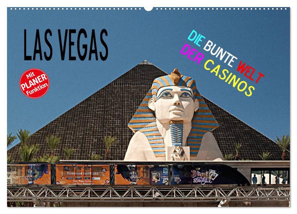 Las Vegas - Die bunte Welt der Casinos (CALVENDO Wandkalender 2025)