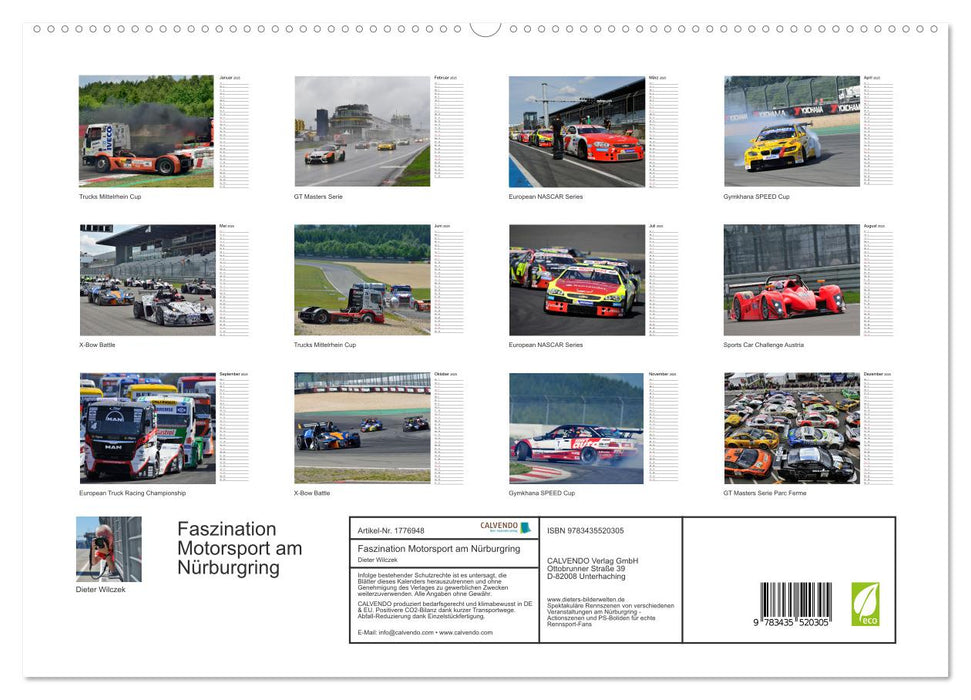 Faszination Motorsport am Nürburgring (CALVENDO Premium Wandkalender 2025)