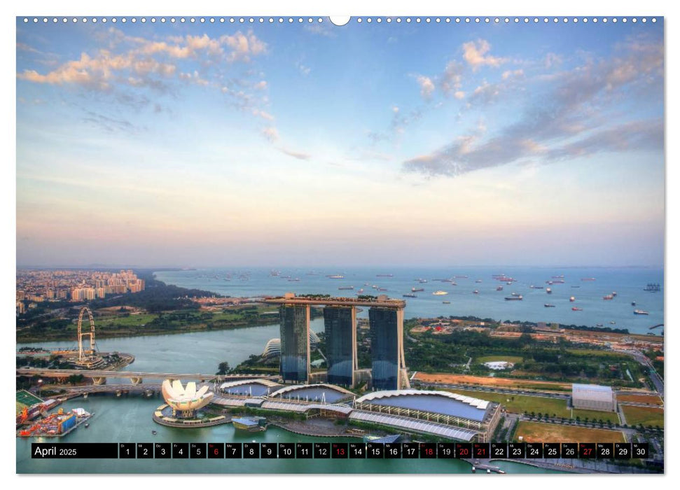 Singapur - Einzigartige Skylines (CALVENDO Premium Wandkalender 2025)