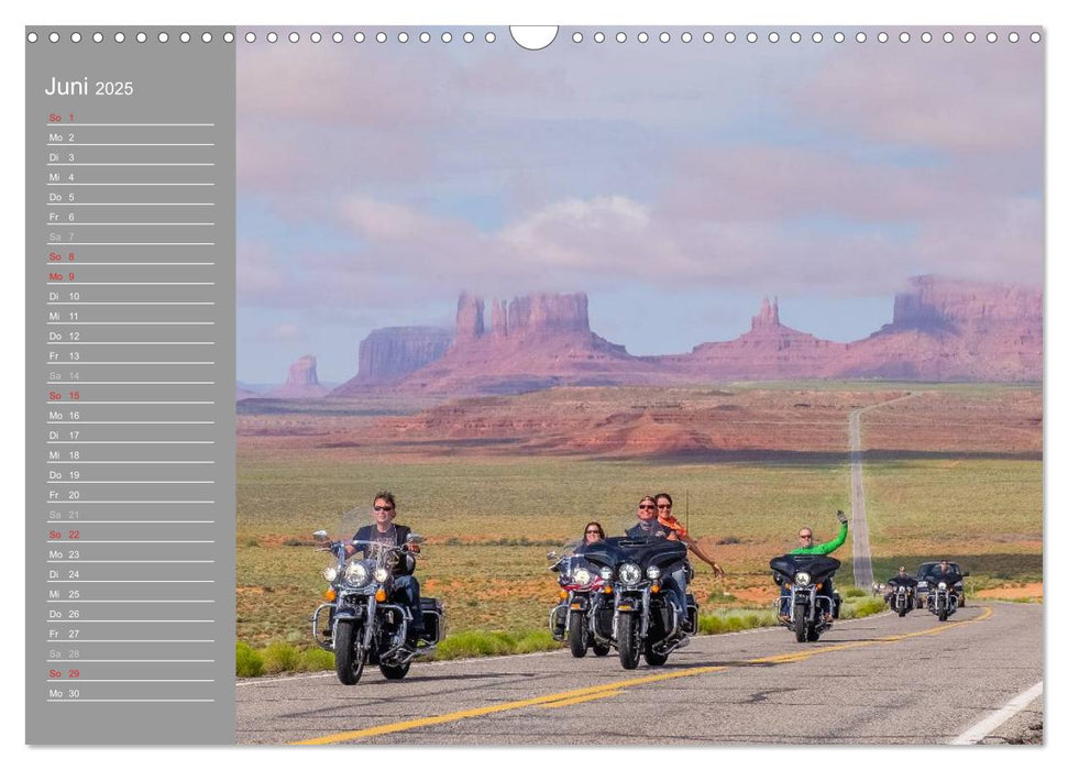 Biker Paradies - Die Canyons der USA (CALVENDO Wandkalender 2025)