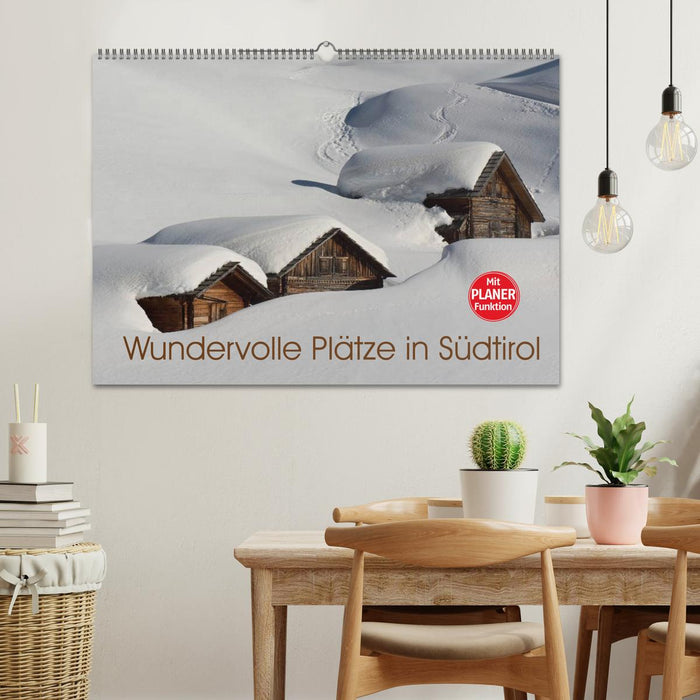 Wundervolle Plätze in Südtirol (CALVENDO Wandkalender 2025)