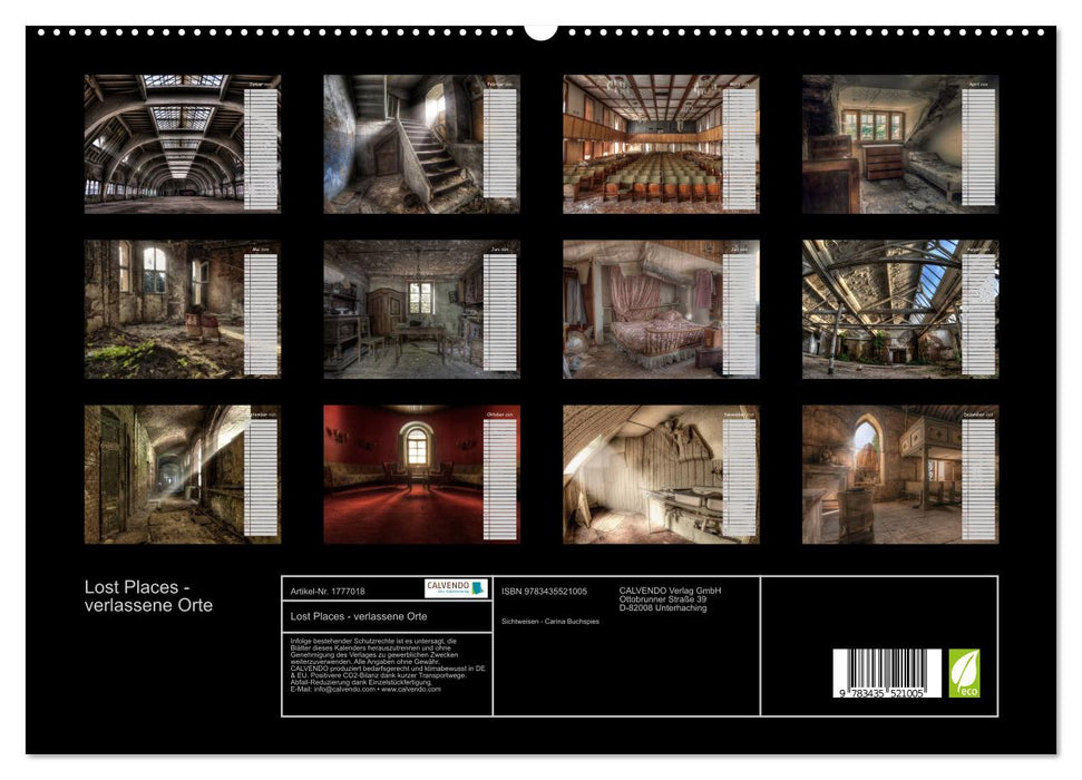 Lost Places - verlassene Orte (CALVENDO Premium Wandkalender 2025)