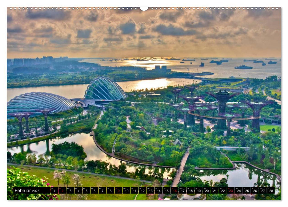 Singapur - Einzigartige Skylines (CALVENDO Wandkalender 2025)