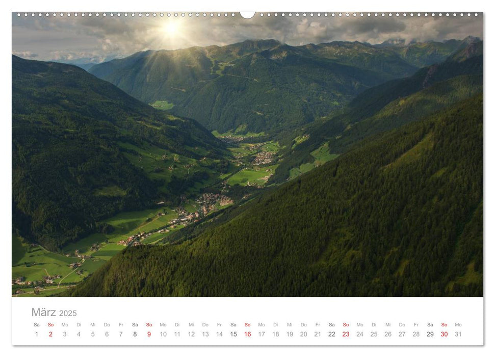 Wundervolle Plätze in Südtirol (CALVENDO Premium Wandkalender 2025)