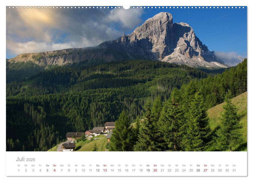 Wundervolle Plätze in Südtirol (CALVENDO Premium Wandkalender 2025)