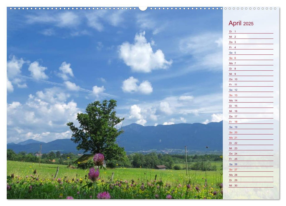 Murnau und das Blaue Land - Aquarelle und Fotografien (CALVENDO Wandkalender 2025)