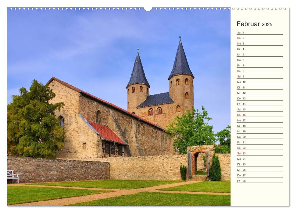 Klöster und Stabkirchen im Harz (CALVENDO Premium Wandkalender 2025)