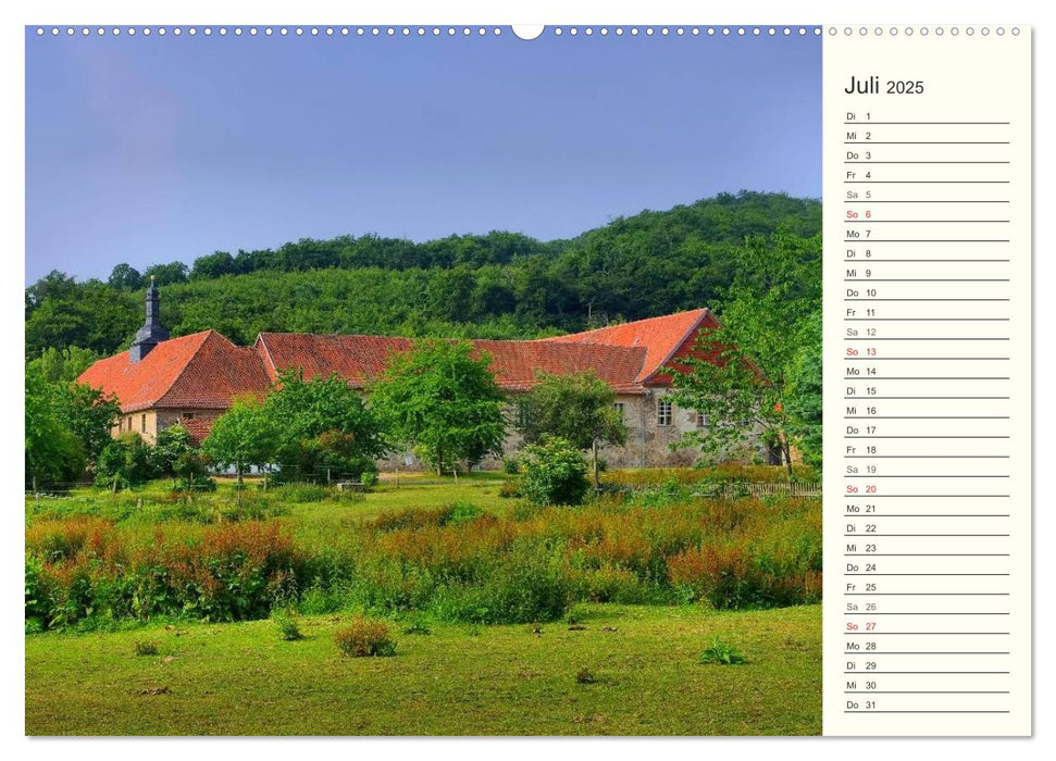 Klöster und Stabkirchen im Harz (CALVENDO Premium Wandkalender 2025)