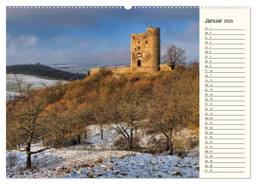 Burgen im Harz (CALVENDO Premium Wandkalender 2025)