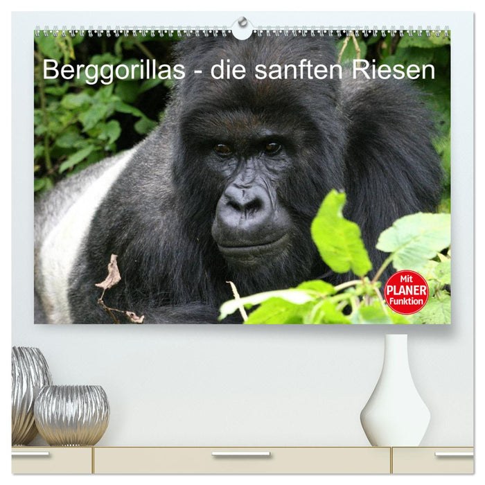 Berggorillas - die sanften Riesen (CALVENDO Premium Wandkalender 2025)