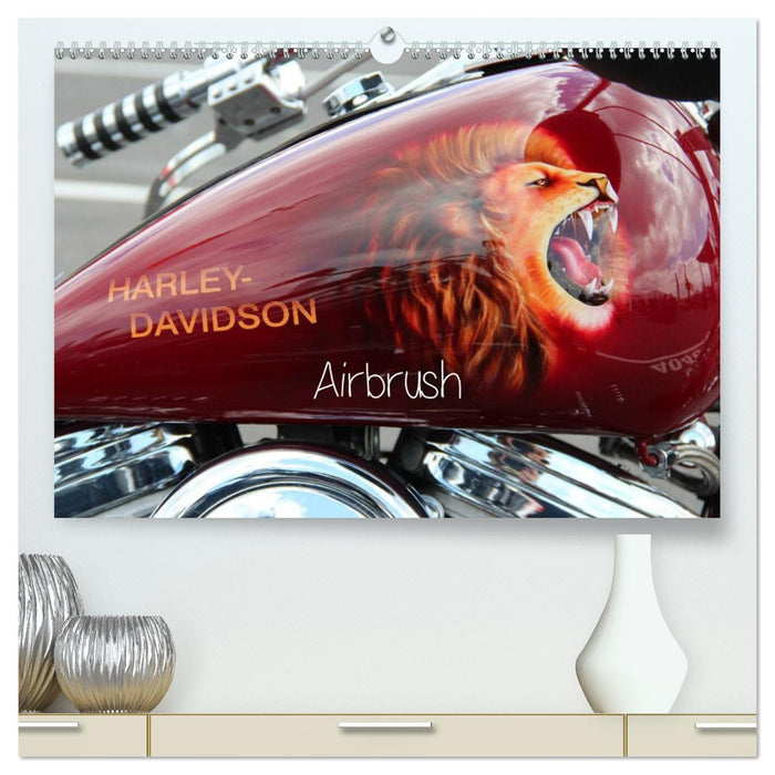 Harley Davidson - Airbrush (CALVENDO Premium Wandkalender 2025)