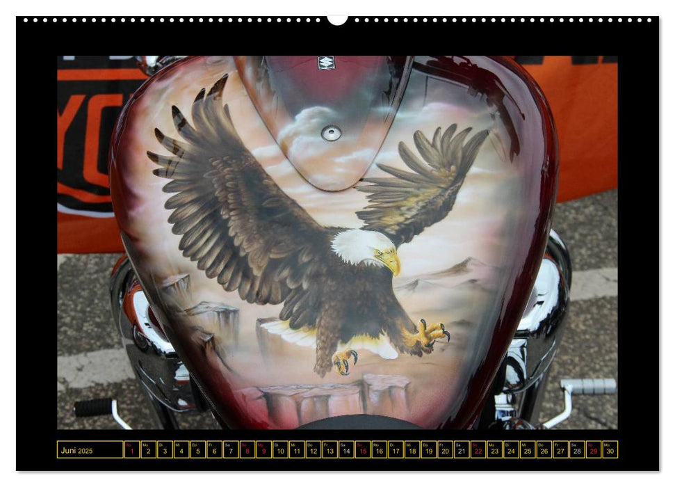 Harley Davidson - Airbrush (CALVENDO Premium Wandkalender 2025)