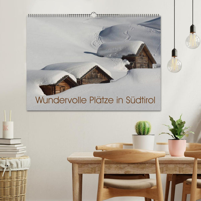 Wundervolle Plätze in Südtirol (CALVENDO Wandkalender 2025)