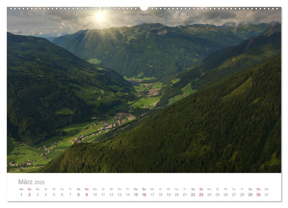 Wundervolle Plätze in Südtirol (CALVENDO Wandkalender 2025)