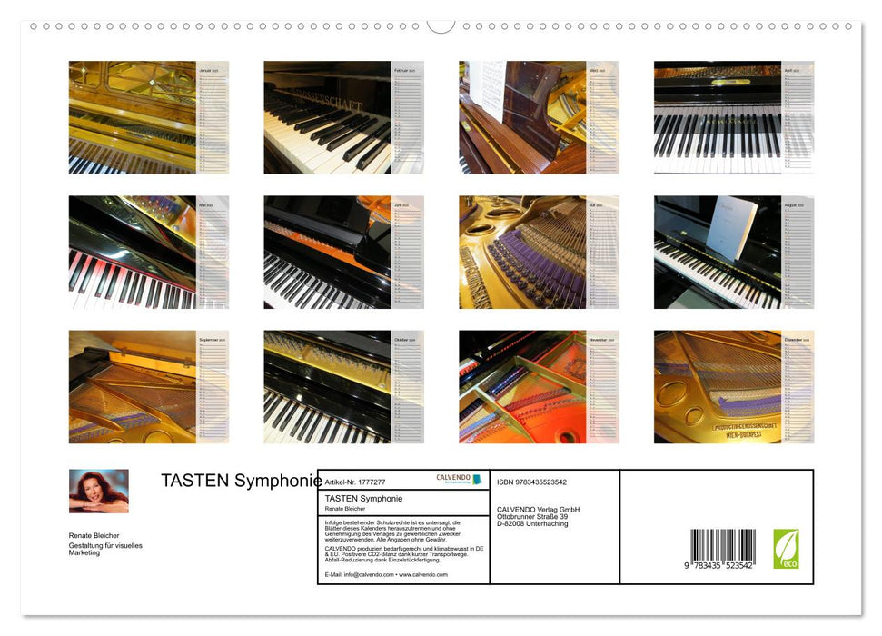 TASTEN Symphonie (CALVENDO Premium Wandkalender 2025)