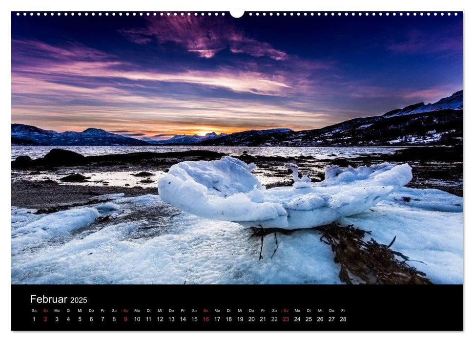 Norwegen, Landschaften in Schnee und Eis (CALVENDO Premium Wandkalender 2025)