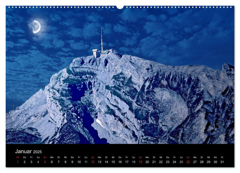 Die imposante schweizer Alpenwelt (CALVENDO Premium Wandkalender 2025)