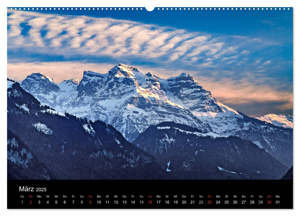 Die imposante schweizer Alpenwelt (CALVENDO Premium Wandkalender 2025)