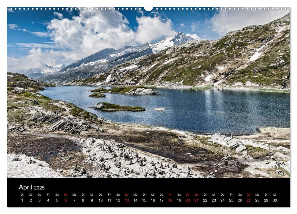 Die imposante schweizer Alpenwelt (CALVENDO Premium Wandkalender 2025)