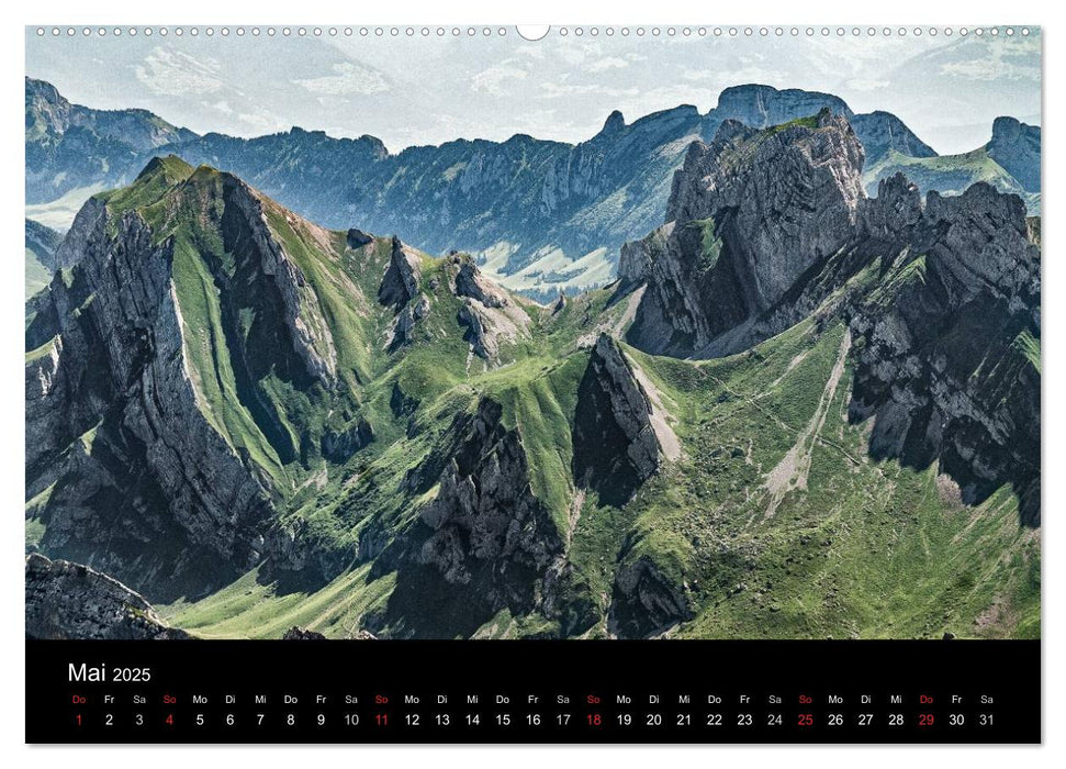 Die imposante schweizer Alpenwelt (CALVENDO Premium Wandkalender 2025)