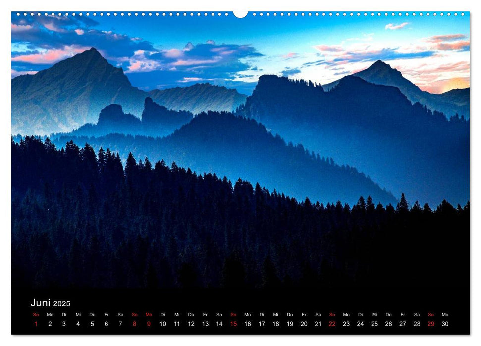 Die imposante schweizer Alpenwelt (CALVENDO Premium Wandkalender 2025)