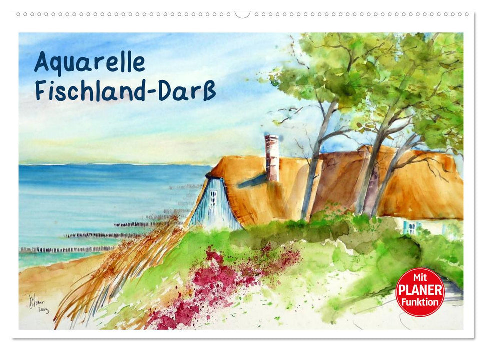 Aquarelle - Fischland-Darß (CALVENDO Wandkalender 2025)