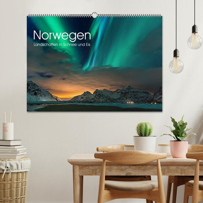 Norwegen, Landschaften in Schnee und Eis (CALVENDO Wandkalender 2025)